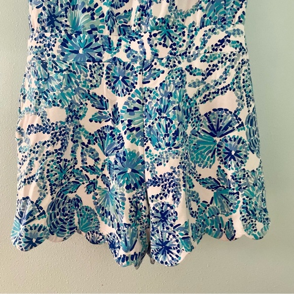 LILLY PULITZER Jace Romper blue size large - Picture 8 of 16